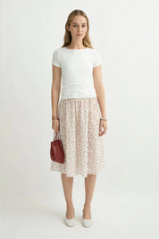 Charlotte Skirt in Watercolour Floral