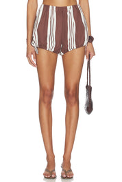 Rosie Short in Choco Stripe