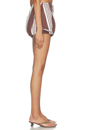 Rosie Short in Choco Stripe