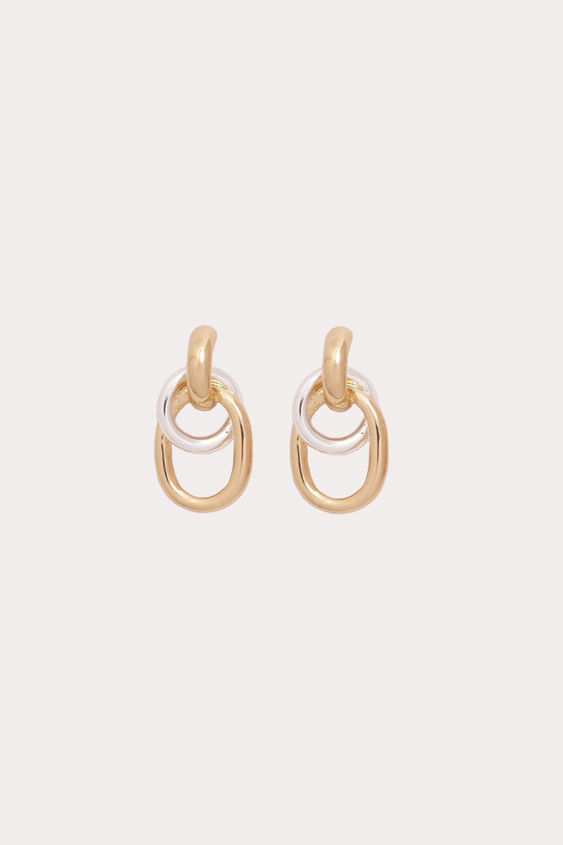 Hooked Chain Earring in Mixed Metals