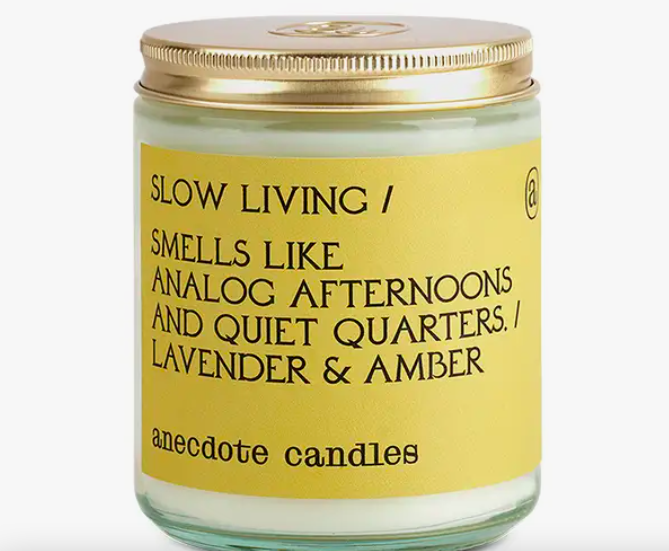 Glass Jar Candle Slow Living
