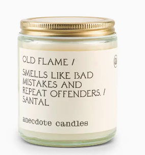Old Flame Glass Jar Candle