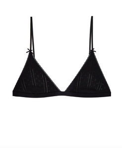 The Triangle Bralette in Black