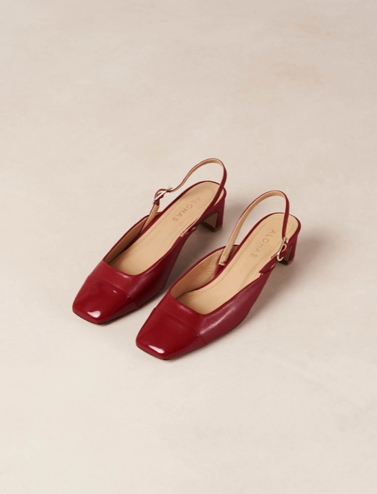 Lindy Bliss Red Leather Pumps