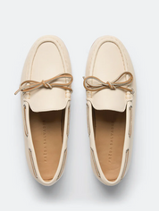 Morgan Loafers in Bone Calf