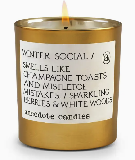 Winter Social in Gold Tumbler