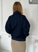 Load image into Gallery viewer, Hendrix Denim Bomber Jacket

