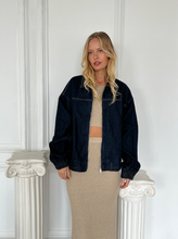Load image into Gallery viewer, Hendrix Denim Bomber Jacket
