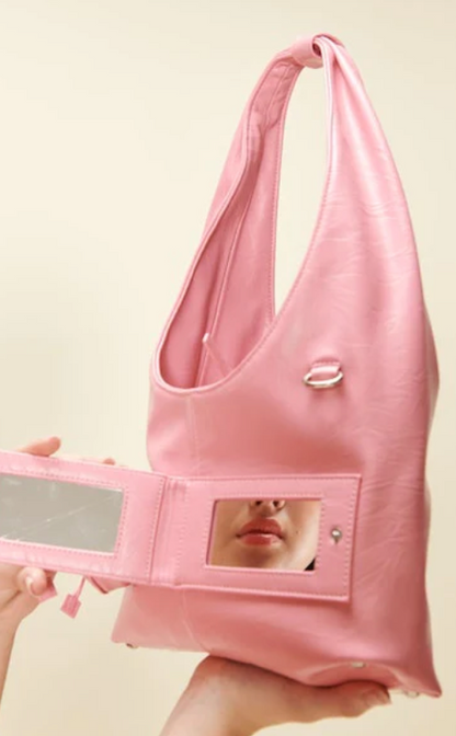 Crinkle Sling Bag in Blush