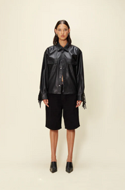 Tassel Showdown Shirt in Noir