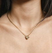 Heart Toggle Necklace in Gold