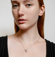 Heart Toggle Necklace in Silver
