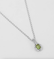 Uma Necklace in Peridot and Sterling Silver