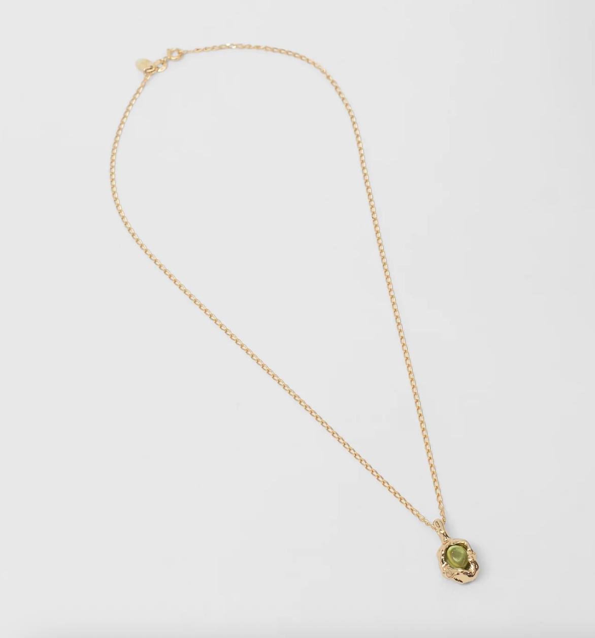 Edith Necklace in Peridot and Gold