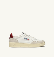 Medalist Low in Leat/Suede/White/Red