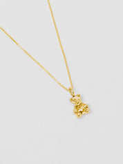 Mini Teddy Necklace in Gold