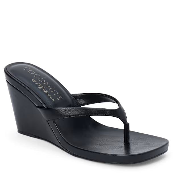 Murphy Wedge Sandal in Black