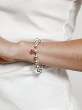 Load image into Gallery viewer, Zoie Bracelet in Pink &amp; Silver
