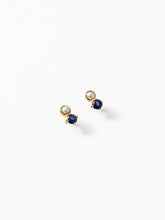 Load image into Gallery viewer, Paige Earrings in Blue &amp; Gold

