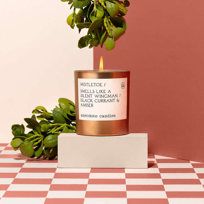 Mistletoe in Gold Tumbler