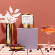 Winter Social in Gold Tumbler