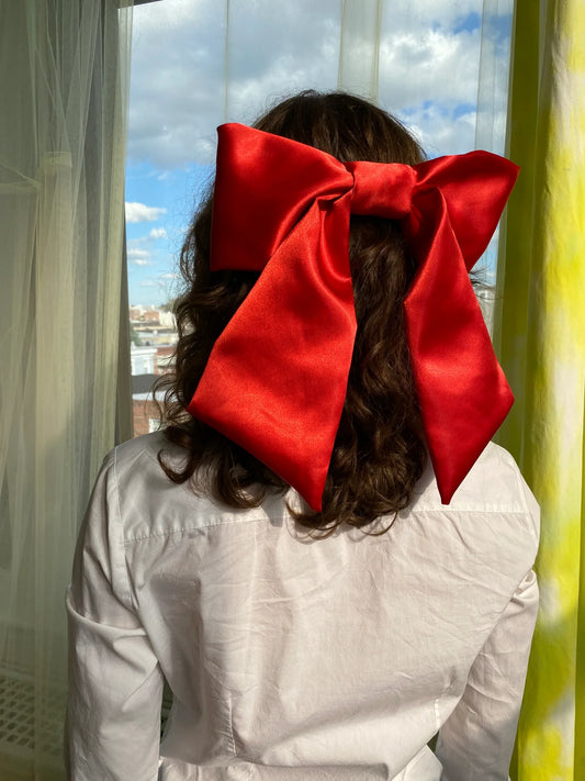 Giant Bow Clip in Red