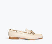 Morgan Loafers in Bone Calf