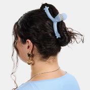 Single Star Loop Claw in Baby Blue