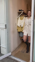 Load and play video in Gallery viewer, May Pleated Shirt Dress in Cream
