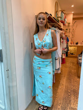 Load image into Gallery viewer, Scarlett Embroidered Skirt in Light Blue
