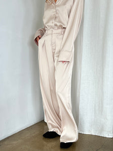Shiloh Satin Set in Champagne
