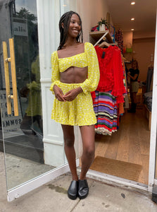 Saylor Floral Set in Lime