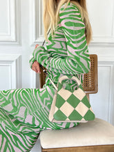 Load image into Gallery viewer, The A Scacchi in Ivory/Evergreen

