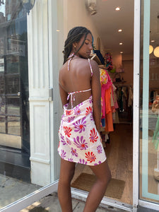 Pareo Dress in Retro Flower