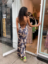 Load image into Gallery viewer, Opaline Floral Silk Strap Maxi in Opaline Floral
