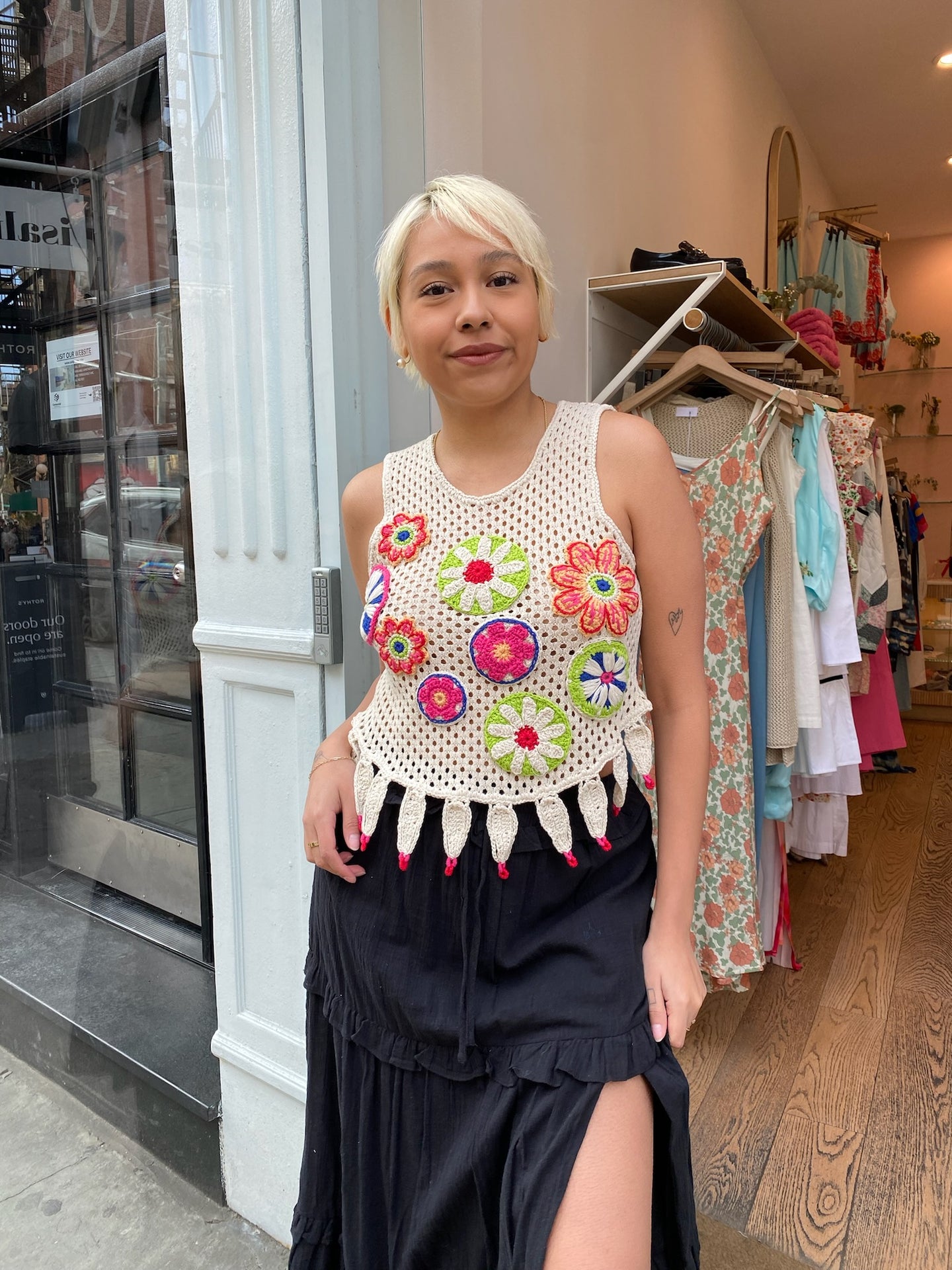 Suki Crochet Top in White