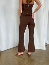 Load image into Gallery viewer, Hannah Low Rise Flares in Wood

