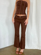Load image into Gallery viewer, Hannah Low Rise Flares in Wood
