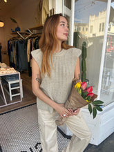 Load image into Gallery viewer, Bora Sleeveless Knit Top in Beige
