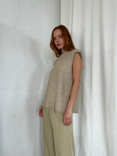 Load image into Gallery viewer, Bora Sleeveless Knit Top in Beige
