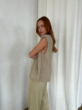 Load image into Gallery viewer, Bora Sleeveless Knit Top in Beige
