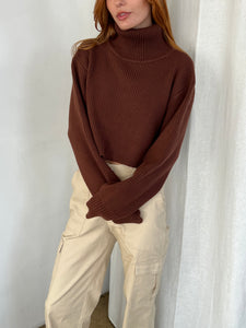 Jemma Turtleneck in Chocolate