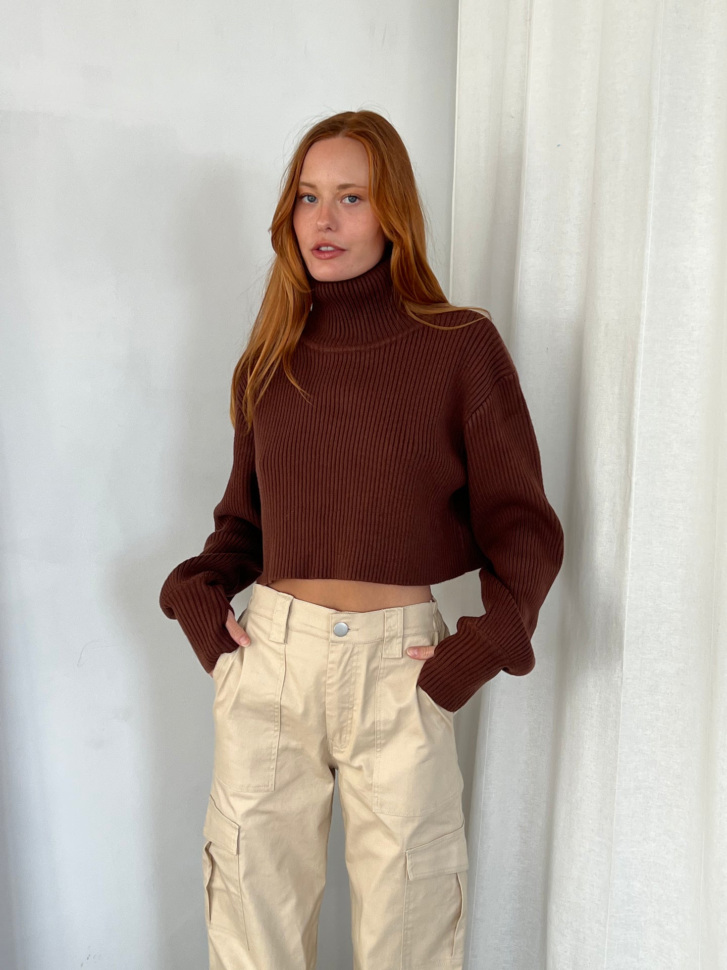 Jemma Turtleneck in Chocolate