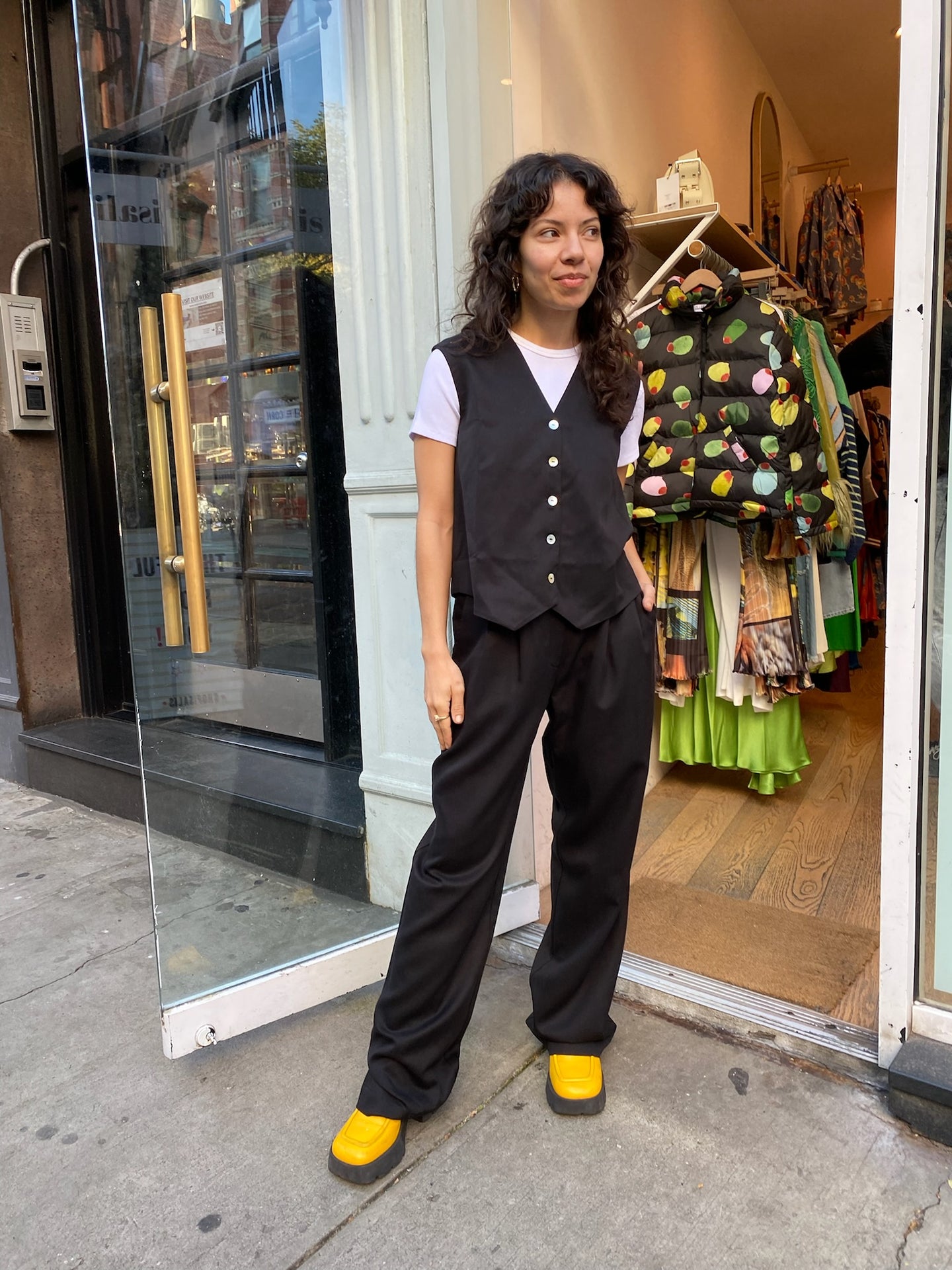 Pleated Trouser in Jet