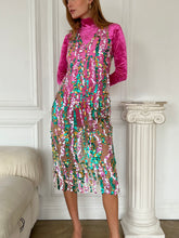 Load image into Gallery viewer, Rhode V-neck Sequined Dress

