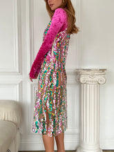 Load image into Gallery viewer, Rhode V-neck Sequined Dress
