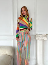 Load image into Gallery viewer, Cody Sun-Ray Printed Knit Turtleneck Top
