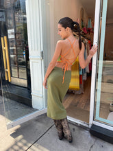 Load image into Gallery viewer, Sun Knit Midi Dress in Green/Lime
