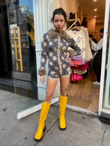 London Check Knit Body in Multi