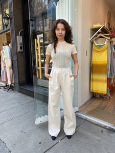 Sebastian Sheer Tee in Cream